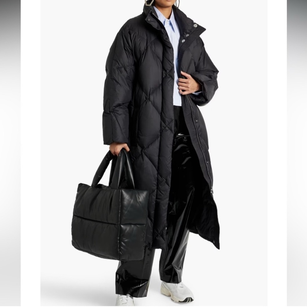 Stand Studio Anissa Oversized Quilted Shell Down Puffer Coat